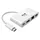 Tripp Lite U444-06N-HGU-C USB-C Multiport Adapter – HDMI, USB 3.x (5 Gbps) Nabenanschluss, Gigabit Ethernet, 60 W PD-Auf