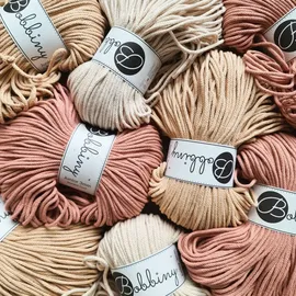 Bobbiny Makramee-Flechtkordel 5 mm 100 m Hellrosa