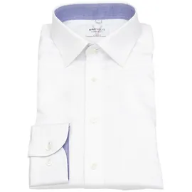 Marvelis Langarmhemd Modern Fit bügelfrei weiß 44