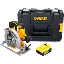 DeWalt DCS 570 NT Akku-Handkreissäge 18 V 184 mm Brushless + 1x Akku 5,0 Ah + TSTAK - ohne Ladegerät