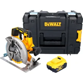 DeWalt DCS 570 NT Akku-Handkreissäge 18 V 184 mm Brushless + 1x Akku 5,0 Ah + TSTAK - ohne Ladegerät