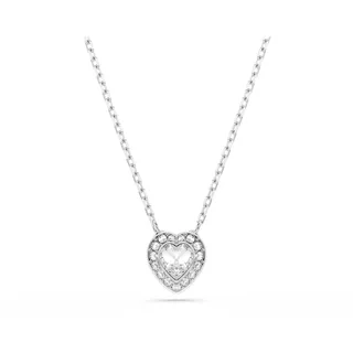 Swarovski Ariana Grande x Anhänger, Verschiedene Schliffe, Herz, Weiß, Rhodiniert