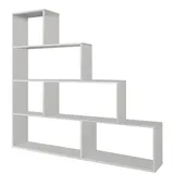 CaliCosy Bücherregal 145 x 29 x 145 cm Weiß