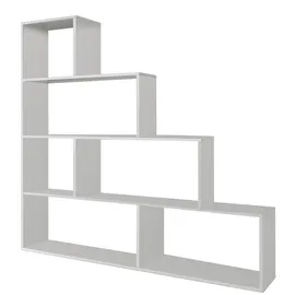 CaliCosy Bücherregal 145 x 29 x 145 cm Weiß