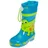 Gummistiefel Krokodil Blau/Hellgrün 30,5