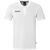 Kempa Prime Poloshirt Kinder weiß 164