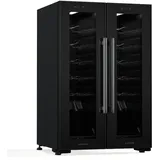 Klarstein Shiraz Weinkühlschrank 2 Zonen 24 Flaschen, Freistehend, 5-18 °c, Led-beleuchtung, Touch-bedienung, Elegantes Design, Weinklimaschrank