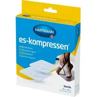 Hartmann ES-KOMPRESSEN steril 10x10 cm 8fach 17fädig