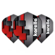 KARELLA Dart-Fly Set SUPERDRIVE Flight rot/schwarz