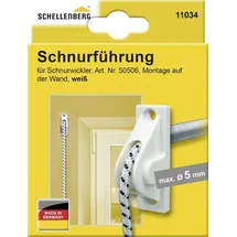 Schellenberg Schnurführung Rollladen für Rollladen-Schnüre bis 5 mm Durchmesser Weiß