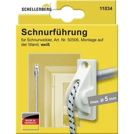 Schellenberg Schnurführung Rollladen für Rollladen-Schnüre bis 5 mm Durchmesser Weiß