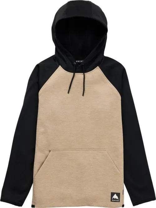 BURTON WOMEN CROWN WEATHERPROOF Hoodie 2026 summit taupe heather/true black - XS