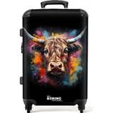 NoBoringSuitcases.com NoBoringSuitcases.com® Handgepäck Koffer Reisekoffer, Reisetasche mit Rollen, Koffer Groß, Hartschalenkoffer, Trolley Handgepäck, Koffer Mittelgroß, Suitcase, TSA Schloss, Koffer Klein, Graffiti-Druck