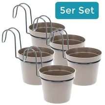 GarPet Hängetopf Kunststoff Ø 12 x 14 cm 5er Set
