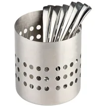 APS Besteckständer Edelstahl Ø 10 cm H: 10 cm Grau