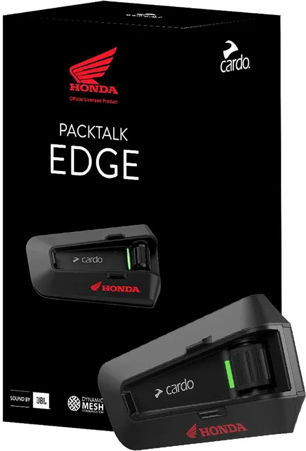 Cardo Packtalk Edge Honda, système de communication - Noir/Rouge