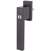 MS Beschläge Fenstergriff abschließbar mit Schlüssel Braun RAL8019