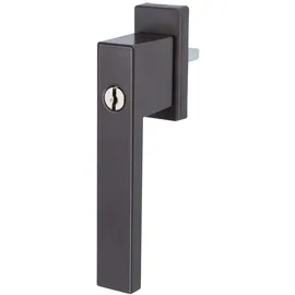 MS Beschläge Fenstergriff abschließbar mit Schlüssel Braun RAL8019