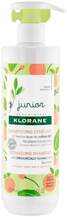 KLORANE Shampoing Démêlant - Parfum Pêche 500 ml shampooing