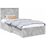 vidaXL Bettrahmen 100 x 200 cm Grau
