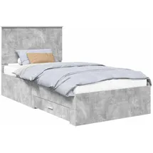 vidaXL Bettrahmen 100 x 200 cm Grau