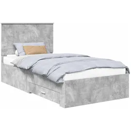 vidaXL Bettrahmen 100 x 200 cm Grau