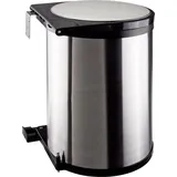 Hti-Living Einbau Mülleimer 12 l Silber
