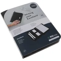 Rillstab Schreibmappe Excellent de luxe A5 lederlook Schwarz