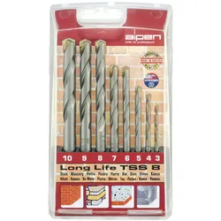 Alpen Widia Long Life 8-teiliger Bohrer-Satz