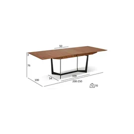 Furnhouse Esstisch ¦ holzfarben ¦ Maße (cm): B: 100 H: 76