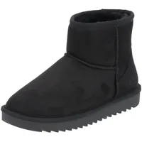 Dockers by Gerli Damen Combat Boots, Frauen Stiefeletten,warm gefüttert,schnürstiefel,Winterstiefel,Winterschuhe,Stiefel,schwarz,36 EU - 36 EU