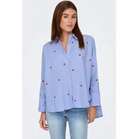 Only ONLNEW LINA GRACE LS STRIPE EMB SHIRT -