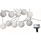 Spetebo Solar Beleuchtung 10 Lampions - Farbe: weiß - Solar lighting