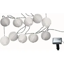 Spetebo Solar Beleuchtung 10 Lampions - Farbe: weiß - Solar lighting