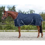 QHP Regendecke Turnout Luxus 100g- navy, 155 - Blau