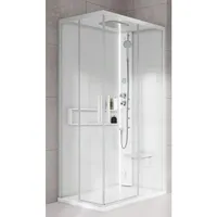 Novellini Glax 2 2.0 A Komplettdusche 90x90cm DT 11,5cm, Farbe Corda