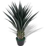 vidaXL Künstliche Yucca-Pflanze mit Topf 85 cm Grün