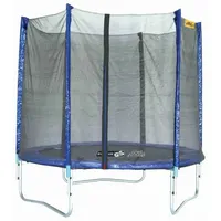 NEW SPORTS Trampolin 305 cm inkl. Sicherheitsnetz schwarz/blau