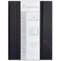 Hahnemühle Papier Sketch Diary Black, DIN A5, 120 g/m2