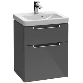 Villeroy & Boch Subway 2.0 Waschtischunterschrank, 2 Auszüge, Waschbecken mittig, 440x590x352mm, A90610VN,