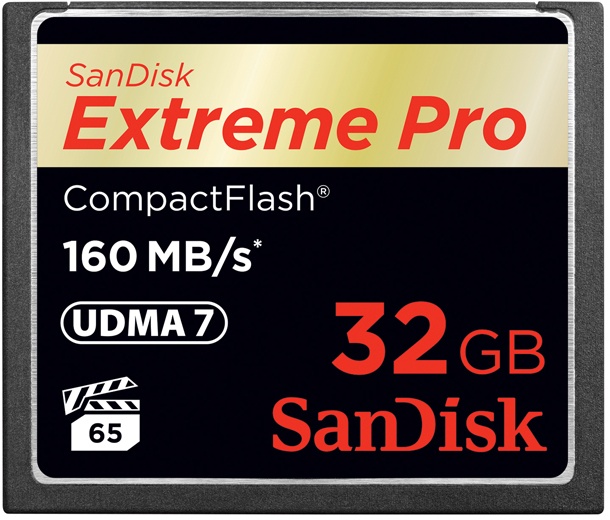 SanDisk CompactFlash Extreme Pro 32GB - 160MB/s