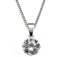 Firetti Kette mit Anhänger Schmuck Geschenk Silber 925 Halsschmuck Halskette Panzerkette Herz, mit Zirkonia (synth) silberfarben