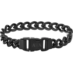 Armband ARMANI EXCHANGE "Schmuck Edelstahl Nylon, AXG0153040 AXG0154040 AXG0155060 AXG0156001", schwarz, Armbänder, Edelstahl-Nylon, Edelstahl, Nylon