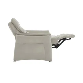 Hukla Sessel Echtleder Corina ¦ grau ¦ Maße (cm): B: 92 H: 112 T: 90.0