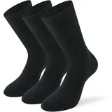 Lenz Funktionssocken 3er Pack Schwarz 35-38