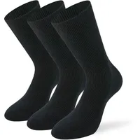 Lenz Funktionssocken No Pressure 3er Pack Schwarz 35-38
