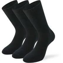 Lenz Funktionssocken 3er Pack Schwarz 35-38