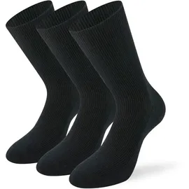 Lenz Funktionssocken 3er Pack Schwarz 35-38