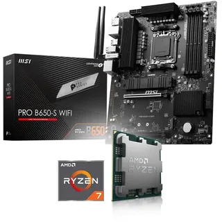 Aufrüst-Kit Bundle Ryzen 7 7800X3D Prozessor, MSI PRO B650-S WiFi Mainboard, be Quiet! Dark Rock 5 (zusammengebaut inkl. Bios Update + Funktionskontrolle)