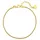 Hey Happiness Vergold. Fußkette Schlangenkette Edelstahl in Gold - (L) 21 cm | Gr.: onesize